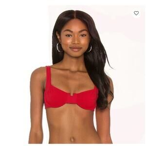 Indah Midori Underwire Bikini Top in Re